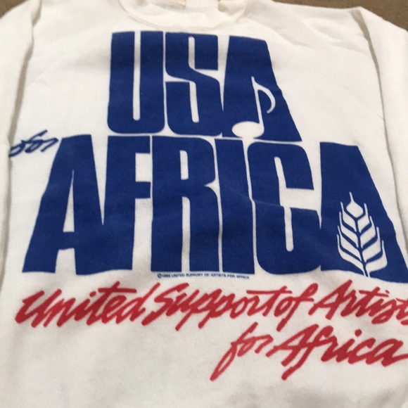 ⚡️FINAL PRICE⚡️ Rare USA for Africa 1985 We Are The World Official Sweater VTG - Picture 2 of 11